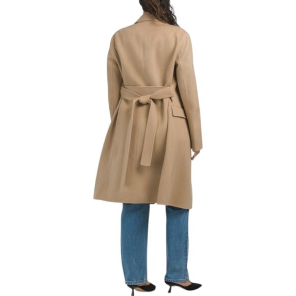 THEORY Wool Blend Belt Coat - Picture 2 of 2